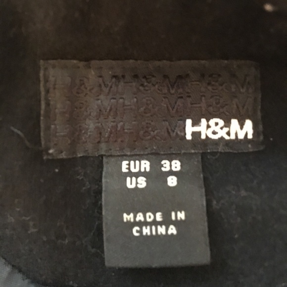 Hm turtleneck wool coat jacket black funnel - Picture 6 of 8